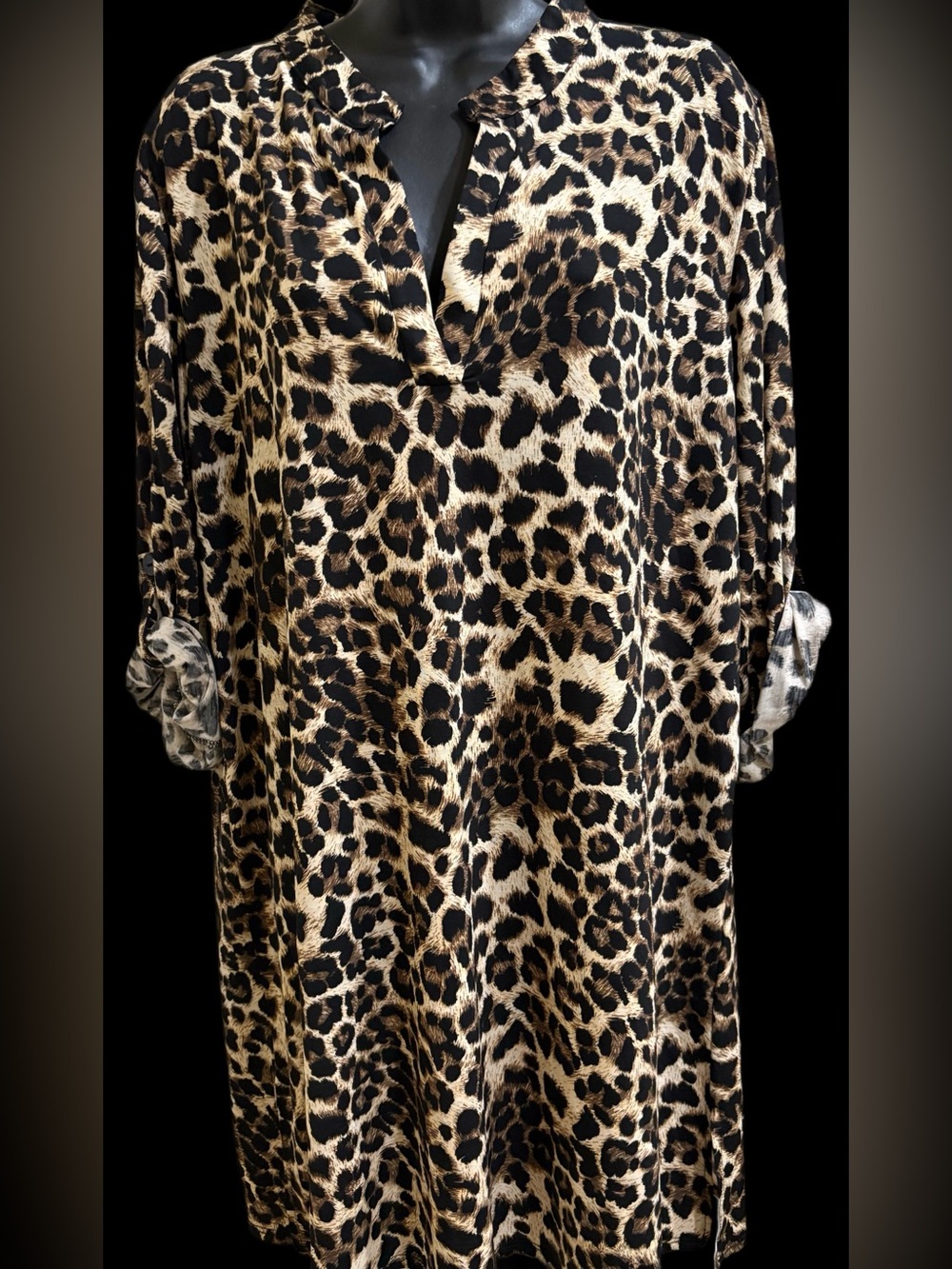 Leopard Print Shirt Dress ❤️